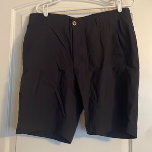 Men’s Black Striped Under Armour Golf Shorts Waist 36